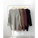 前後２wayでも華やぐ。zip付ミニ丈ニットワンピース | futier land | 詳細画像54 