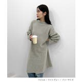 前後２wayでも華やぐ。zip付ミニ丈ニットワンピース | futier land | 詳細画像7 