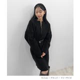 前後２wayでも華やぐ。zip付ミニ丈ニットワンピース | futier land | 詳細画像8 