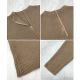 前後２wayでも華やぐ。zip付ミニ丈ニットワンピース | futier land | 詳細画像11 