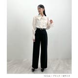 脚長シルエットが叶う。ウールライクツータックワイドパンツ | futier land | 詳細画像6 