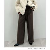 脚長シルエットが叶う。ウールライクツータックワイドパンツ | futier land | 詳細画像7 