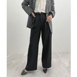 脚長シルエットが叶う。ウールライクツータックワイドパンツ | futier land | 詳細画像10 