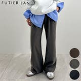 脚長シルエットが叶う。ウールライクツータックワイドパンツ | futier land | 詳細画像1 