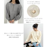 ゴールドボタンが映える。ヘンリーネックニットPO | futier land | 詳細画像4 