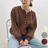 ゴールドボタンが映える。ヘンリーネックニットPO | futier land | 詳細画像1 