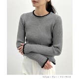 配色ステッチリブニット | futier land | 詳細画像2 