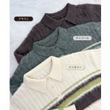 ふわっと包まれる幸せニット。アルパカタッチボーダーポロニット | futier land | 詳細画像3