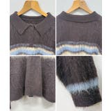 ふわっと包まれる幸せニット。アルパカタッチボーダーポロニット | futier land | 詳細画像9