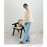 ふんわり袖で可愛さUP。ボリューム袖ペプラムニットトップス | futier land | 詳細画像7 