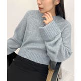 ブルー | ふわふわな肌触り♪ワイドスリーブブークレニット | futier land