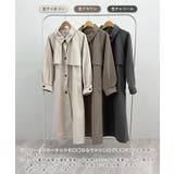 羽織るだけで完成する上質スタイル。アレンジカラーシングルロングコート | futier land | 詳細画像2 