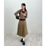 こなれ感出せる配色ニット。レイヤード風ポロニットトップス | futier land | 詳細画像16