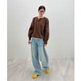 ゴールドボタンが映える。ヘンリーネックニットPO | futier land | 詳細画像20 