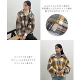 季節感をプラス。チェック柄ボアコート | futier land | 詳細画像4 