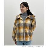季節感をプラス。チェック柄ボアコート | futier land | 詳細画像7 