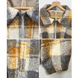 季節感をプラス。チェック柄ボアコート | futier land | 詳細画像8 