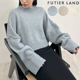 ふわふわな肌触り♪ワイドスリーブブークレニット | futier land | 詳細画像1 