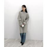 前後２wayでも華やぐ。zip付ミニ丈ニットワンピース | futier land | 詳細画像32 