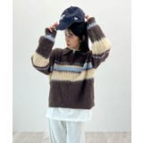 ふわっと包まれる幸せニット。アルパカタッチボーダーポロニット | futier land | 詳細画像13