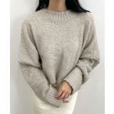 ライトグレー | ふわふわな肌触り♪ワイドスリーブブークレニット | futier land