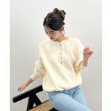 ゴールドボタンが映える。ヘンリーネックニットPO | futier land | 詳細画像30 