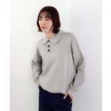 《ABYS》大人カジュアルが叶う。襟付きポロカラーニットトップス | futier land | 詳細画像42 