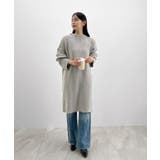 前後２wayでも華やぐ。zip付ミニ丈ニットワンピース | futier land | 詳細画像35 