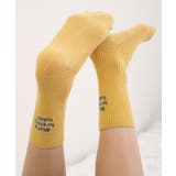 《ABYS》配色ロゴがアクセント。配色ロゴ刺繍ソックス | futier land | 詳細画像25 