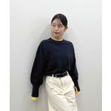 品よく着映える。配色レイヤード風ニット | futier land | 詳細画像24 