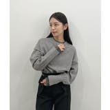 品よく着映える。配色レイヤード風ニット | futier land | 詳細画像17 