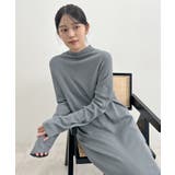 大人オーラが漂う上品さ。ハイネックニットロングワンピース | futier land | 詳細画像43
