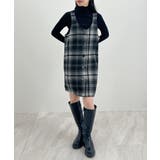 季節感たっぷり。起毛チェック柄ジャンスカ | futier land | 詳細画像9 