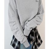 《ABYS》ふんわり袖で魅せる。袖シャーリング裏起毛スウエット | futier land | 詳細画像33