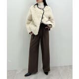 脚長シルエットが叶う。ウールライクツータックワイドパンツ | futier land | 詳細画像17 