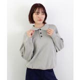 ライトグレー | 《ABYS》大人カジュアルが叶う。襟付きポロカラーニットトップス | futier land