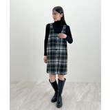 季節感たっぷり。起毛チェック柄ジャンスカ | futier land | 詳細画像10 