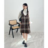 季節感たっぷり。起毛チェック柄ジャンスカ | futier land | 詳細画像16 