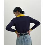 こなれ感出せる配色ニット。レイヤード風ポロニットトップス | futier land | 詳細画像28