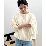 ゴールドボタンが映える。ヘンリーネックニットPO | futier land | 詳細画像38 