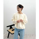 ゴールドボタンが映える。ヘンリーネックニットPO | futier land | 詳細画像39 