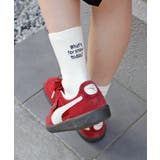 《ABYS》配色ロゴがアクセント。配色ロゴ刺繍ソックス | futier land | 詳細画像33 