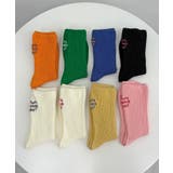 《ABYS》配色ロゴがアクセント。配色ロゴ刺繍ソックス | futier land | 詳細画像40 