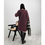 前後２wayでも華やぐ。zip付ミニ丈ニットワンピース | futier land | 詳細画像24 