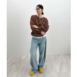 ゴールドボタンが映える。ヘンリーネックニットPO | futier land | 詳細画像18 