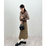 こなれ感出せる配色ニット。レイヤード風ポロニットトップス | futier land | 詳細画像14