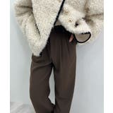 脚長シルエットが叶う。ウールライクツータックワイドパンツ | futier land | 詳細画像18 