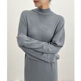 大人オーラが漂う上品さ。ハイネックニットロングワンピース | futier land | 詳細画像47