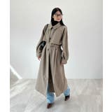 杢ブラウン | 羽織るだけで完成する上質スタイル。アレンジカラーシングルロングコート | futier land