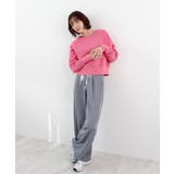 《ABYS》ロゴ刺繍ショート丈トレーナー | futier land | 詳細画像46 